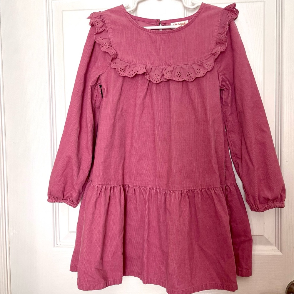 Cat & Jack Long sleeve Corduroy Pink Dress Size 6/6x